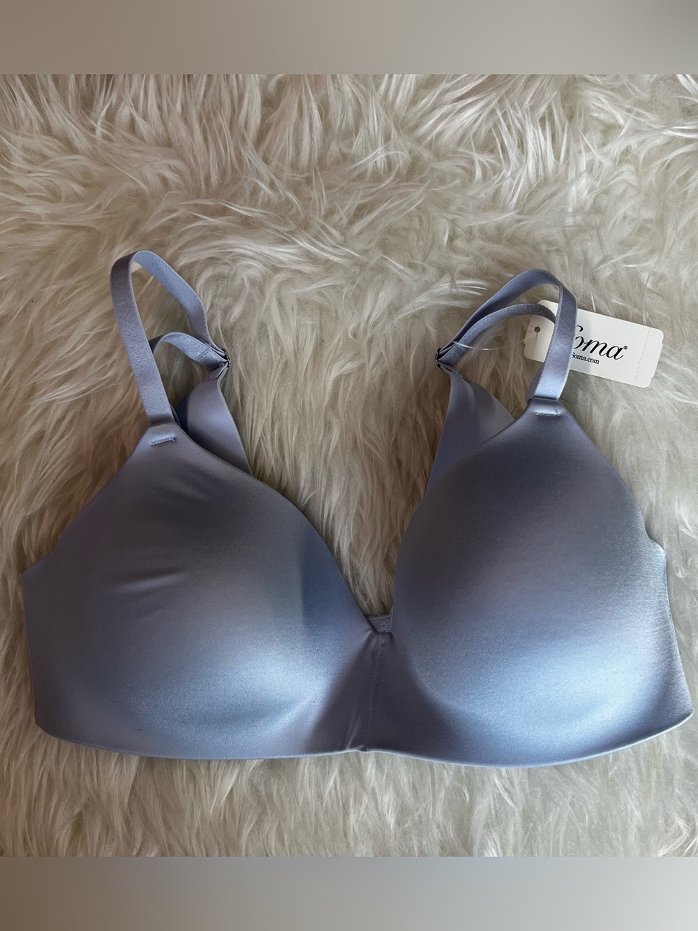 Soma Vanishing Back Light Blue Bra Size 34A
